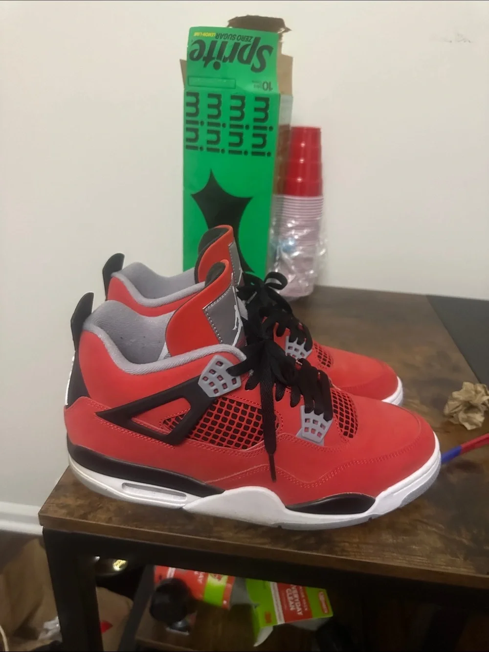 Jordan Red and Black Retro Sneaker Shoes